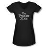 Twilight Zone Shirt Juniors V Neck Logo Black T-Shirt