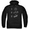 Twin Peaks Hoodie Pie Log Donut Black Sweatshirt Hoody