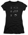 Twin Peaks Juniors Shirt Coffee Log Fish Black T-Shirt