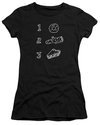 Twin Peaks Juniors Shirt Pie Log Donut Black T-Shirt