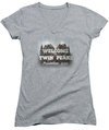 Twin Peaks Juniors V Neck Shirt Welcome Athletic Heather T-Shirt