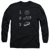 Twin Peaks Long Sleeve Shirt Pie Log Donut Black Tee T-Shirt