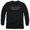 Twin Peaks Long Sleeve Shirt Population 2 Black Tee T-Shirt