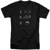 Twin Peaks Shirt Coffee Log Fish Black Tall T-Shirt