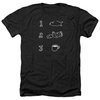 Twin Peaks Shirt Coffee Log Fish Heather Black T-Shirt