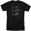 Twin Peaks Shirt Pie Log Donut Black Tall T-Shirt