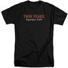 Twin Peaks Shirt Population 2 Black Tall T-Shirt