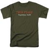 Twin Peaks Shirt Population Military Green T-Shirt