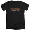 Twin Peaks Slim Fit V-Neck Shirt Population 2 Black T-Shirt