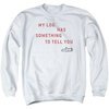 Twin Peaks Sweatshirt My Log Adult White Sweat Shirt