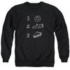 Twin Peaks Sweatshirt Pie Log Donut Adult Black Sweat Shirt