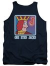 Twin Peaks Tank Top One Eyed Jacks Navy Blue Tanktop