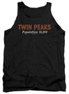 Twin Peaks Tank Top Population 2 Black Tanktop