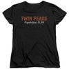 Twin Peaks Womens Shirt Population 2 Black T-Shirt