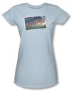 Under The Dome Shirt Juniors Postcard Blue Tee T-Shirt