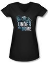 Under The Dome Shirt Juniors V Neck Character Art Black Tee Shirt