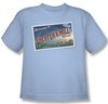 Under The Dome Shirt Kids Postcard Blue Youth Tee T-Shirt