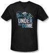 Under The Dome Shirt Slim Fit V Neck Character Art Black Tee Shirt