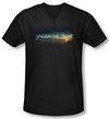 Under The Dome Shirt Slim Fit V Neck Dome Key Art Black Tee Shirt