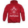 Underdog Hoodie Sweatshirt Outline Under Red Adult Hoody Sweat Shirt