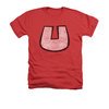 Underdog Shirt U Crest Adult Heather Red Tee T-Shirt