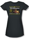 Warehouse 13 Shirt Juniors Telegraph Island Charcoal Tee T-Shirt