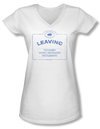 Warehouse 13 Shirt Juniors V Neck Now Leaving Univille White Tee Shirt