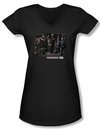 Warehouse 13 Shirt Juniors V Neck Warehouse Cast Black Tee Shirt