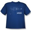 Warehouse 13 Shirt Kids Tesla Gun Royal Blue Youth Tee T-Shirt