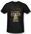 Warehouse 13 Shirt Slim Fit V Neck Mystery Loves Black Tee Shirt