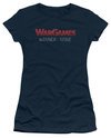 WarGames  Juniors Shirt Winner None Navy Blue T-Shirt