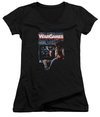 WarGames  Juniors V Neck Shirt Movie Poster Black T-Shirt