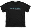 WarGames  Kids Shirt Shall We Play A Game? Black T-Shirt