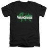 WarGames  Slim Fit V-Neck Shirt Game Board Black T-Shirt