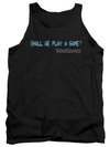 WarGames  Tank Top Shall We Play A Game? Black Tanktop