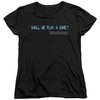 WarGames  Womens Shirt Shall We Play A Game? Black T-Shirt