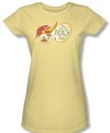 Woody Woodpecker Junior Shirt Famous Laugh Yellow Tee T-Shirt