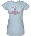 Woody Woodpecker Junior Shirt Retro Fade Light Blue Tee T-Shirt