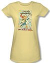 Woody Woodpecker Junior Shirt Vintage Woody Yellow Tee T-Shirt