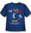 Woody Woodpecker Kids Shirt Hashing Woody Royal Tee T-Shirt