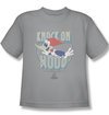 Woody Woodpecker Kids Shirt Knock On Wood Silver Tee T-Shirt