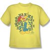 Woody Woodpecker Kids Shirt Laugh It Up Yellow Tee T-Shirt