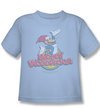 Woody Woodpecker Kids Shirt Retro Fade Light Blue Tee T-Shirt