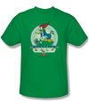 Woody Woodpecker Shirt Classic Golf Adult Kelly Green Tee T-Shirt