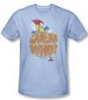 Woody Woodpecker Shirt Guess Who Adult Heather Light Blue Tee T-Shirt