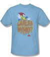 Woody Woodpecker Shirt Guess Who Adult Light Blue Tee T-Shirt