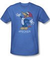 Woody Woodpecker Shirt Hashing Woody Adult Heather Royal Tee T-Shirt