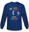 Woody Woodpecker Shirt Hashing Woody Royal Long Sleeve Tee T-Shirt