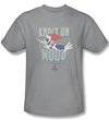 Woody Woodpecker Shirt Knock On Wood Adult Silver Tee T-Shirt