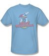 Woody Woodpecker Shirt Retro Fade Adult Light Blue Tee T-Shirt